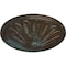 Ekena Millwork Brontes Ceiling Medallion (Fits Canopies up to 3 5/8"), 25 1/2"OD x 5 1/2"P, Bronze Blue Patina CM25BRBBS - alternate 2